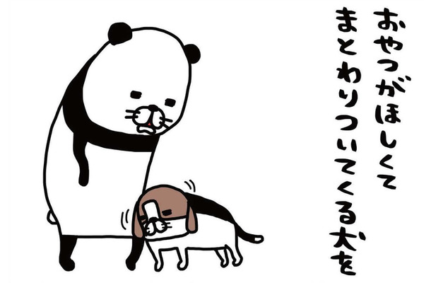 愛犬の顔をよくよく観察。なにやら「わさわさ」している存在が…【パンダと犬 ＃14】