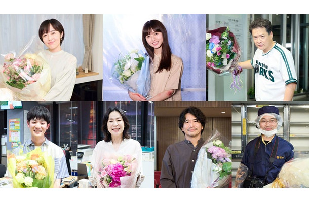 （上段左から）森田望智、齋藤飛鳥、田中哲司（下段左から）小林虎之介、西田尚美、萩原聖人、浜野謙太（C）日本テレビ