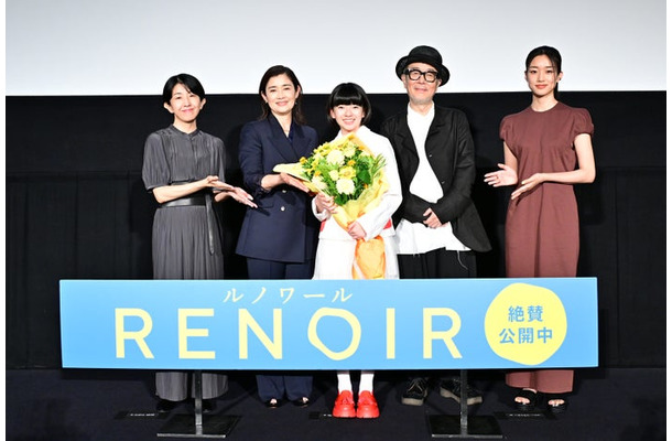 早川千絵監督、石田ひかり、鈴木唯、リリー・フランキー、河合優実（C） 2025「RENOIR」製作委員会 ／ International Partners