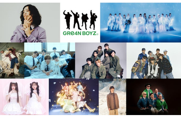 （上段左から）キタニタツヤ、GRe4N BOYZ、櫻坂46（中段左から）J-HOPE、TWS、なにわ男子、BE:FIRST（下段左から）PiKi、FRUITS ZIPPER、三浦大知、RIP SLYME（提供写真）