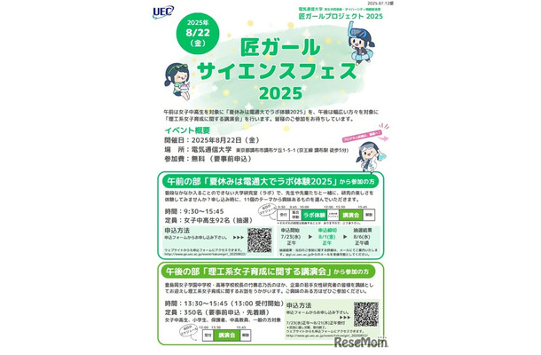 匠ガール サイエンスフェス2025
