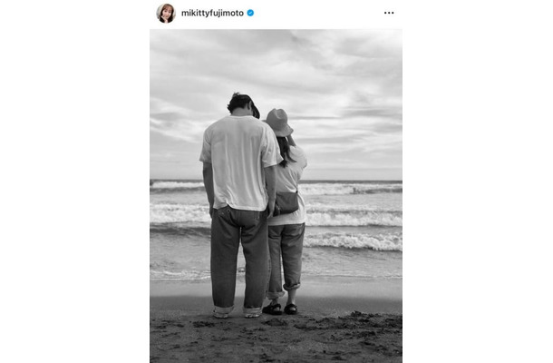 13歳長男が撮影！藤本美貴、庄司智春との寄り添いSHOTに「凄い！」「めちゃめちゃセンスありますね」の声