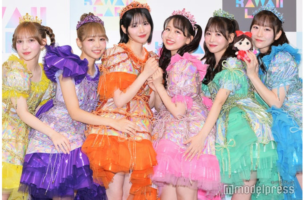 FRUITS ZIPPER／早瀬ノエル、仲川瑠夏、鎮西寿々歌、松本かれん、櫻井優衣、真中まな※月足天音は欠席（C）モデルプレス