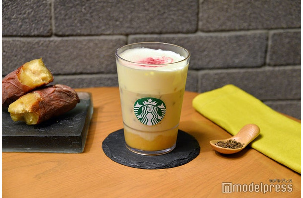 ほうじ茶香る 焼き芋 ムース ティー ラテ（C）モデルプレス