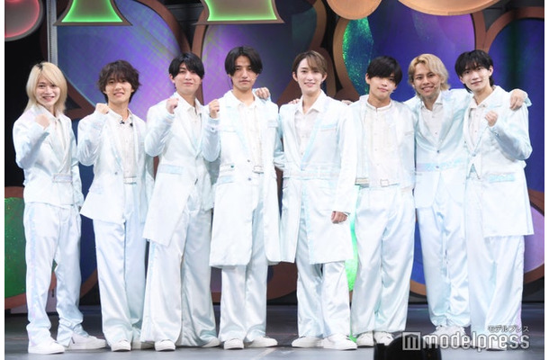 舞台「ANDO」囲み取材に出席したB&ZAI／今野大輝、稲葉通陽、本高克樹、鈴木悠仁、橋本涼、菅田琳寧、矢花黎、川崎星輝（C）モデルプレス