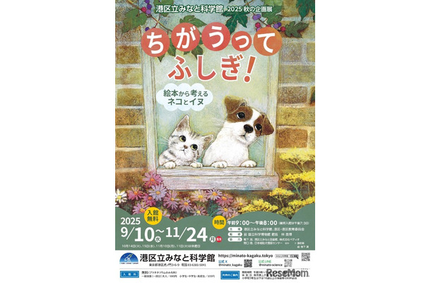 2025秋の企画展「ちがうってふしぎ！ ～絵本から考えるネコとイヌ～」