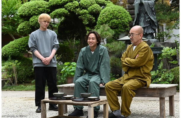 神山智洋、中村海人、竹中直人（C）NTT DOCOMO，INC.／東海テレビ
