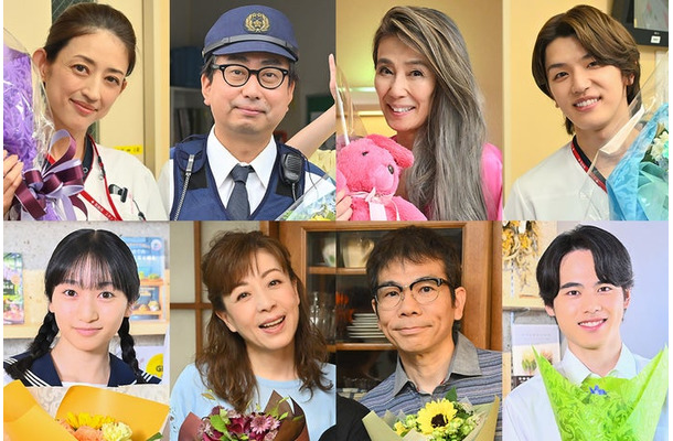 （上段左から）小沢真珠、おいでやす小田、萬田久子、高塚大夢（下段左から）横溝菜帆、羽野晶紀、マギー、橋本和太琉（C）カンテレ