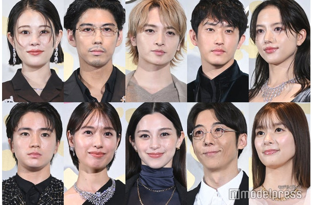 （上段左から）高畑充希、賀来賢人、玉森裕太、杉野遥亮、清原果耶（下段左から）木戸大聖、戸田恵梨香、中条あやみ、高橋一生、芳根京子（C）モデルプレス