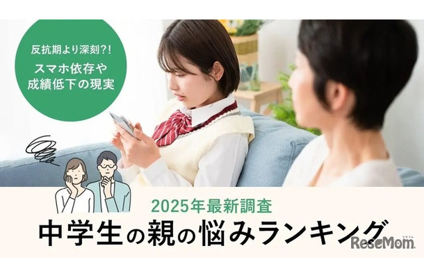 中学生の親の悩みランキング