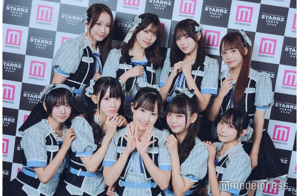 モデルプレスのインタビューに応じた(左上から時計回りに)葉月紗蘭、星谷美来、橋本桃呼、日向端ひな、城月菜央、籾山ひめり、東山恵里沙、松本ももな、涼海すう/高嶺のなでしこ(C)モデルプレス