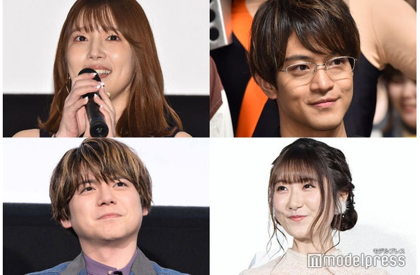 （上段）内田真礼、石川界人（下段）内田雄馬、日高里菜（C）モデルプレス