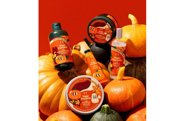 ザボディショップ、秋限定ボディケアシリーズ 甘くくつろぐ香りの「シュガーパンプキン」発売