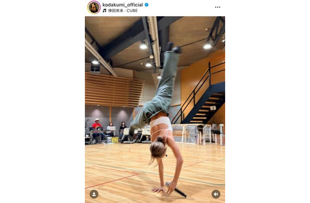 倖田來未、25周年ライブに向けたリハSHOTに「昔とスタイル変わってなさすぎ」「腹筋も割れてる」と驚きの声