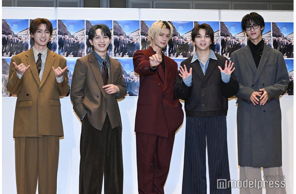 M!LK／山中柔太朗、吉田仁人、佐野勇斗、塩崎太智、曽野舜太（C）モデルプレス