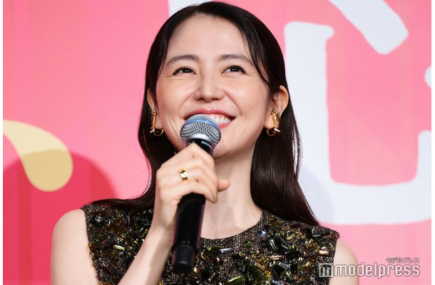 映画「おーい、応為」公開御礼舞台挨拶に出席した長澤まさみ（C）モデルプレス