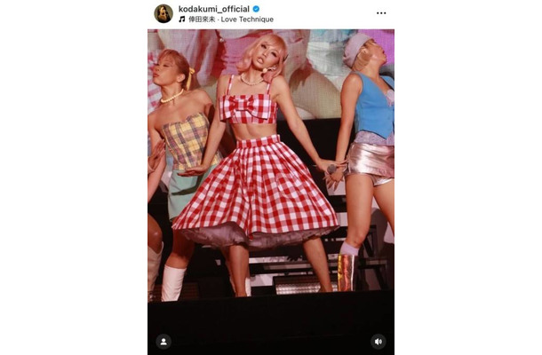 倖田來未、引き締まった美腹筋チラリのドーリーSHOTに絶賛の声「スタイル最強」「可愛すぎてやばい」