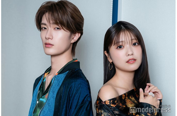モデルプレスのインタビューに応じた山中柔太朗、工藤美桜(C)モデルプレス