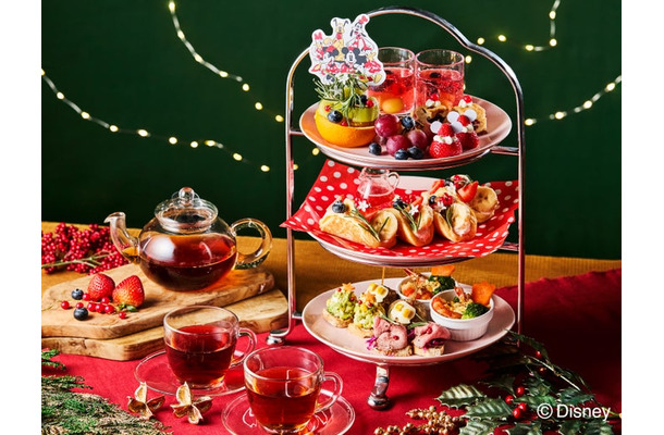 マジカルChristmas☆アフタヌーンティーセット(ドリンク付)1名 4,290円(税込)※2名分からの注文(C)Disney