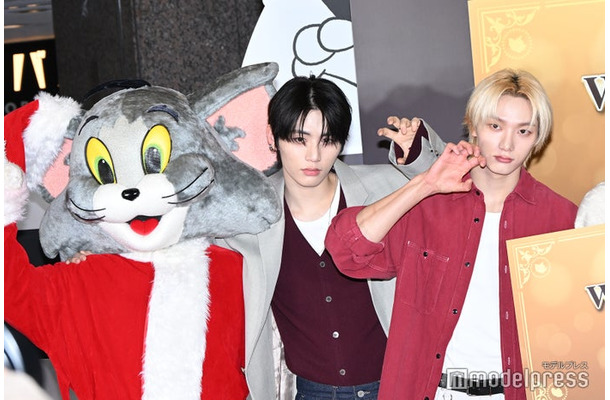 メインツリー点灯式に出席したTAESAN、SUNGHO（C）モデルプレス（C）モデルプレス