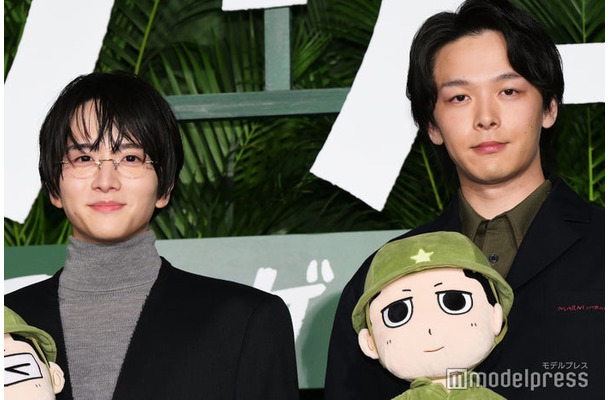 「ペリリュー −楽園のゲルニカ−」東京プレミアに出席した板垣李光人、中村倫也(C)モデルプレス