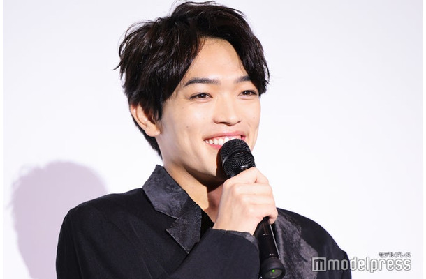 「初恋芸人」先行プレミア試写会舞台挨拶に登壇した原嘉孝（C）モデルプレス