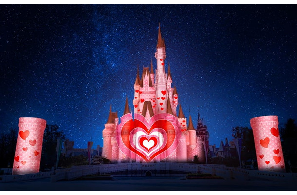 シンデレラ城の環境演出のイメージ（C） Disney