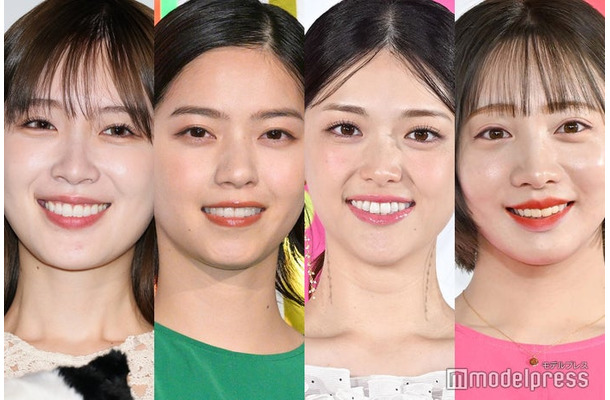 （左から）西野七瀬、能條愛未、松村沙友理、高山一実（C）モデルプレス