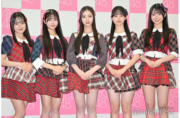 AKB4821期研究性／高橋舞桜、牧戸愛茉、森川優、渡邉葵心、田中沙友利（C）モデルプレス