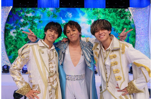 高橋海人、50TA(狩野英孝)永瀬廉(C)テレビ朝日