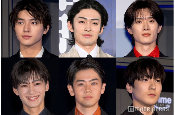 （上段左から）荒木飛羽、市川染五郎、山中柔太朗（下段左から）松本怜生、黒崎煌代、秋谷郁甫（C）モデルプレス