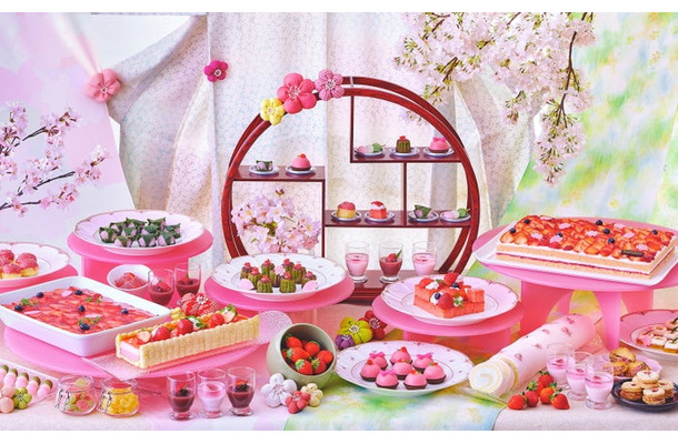 スイーツブッフェ「いちごとさくら」/提供画像