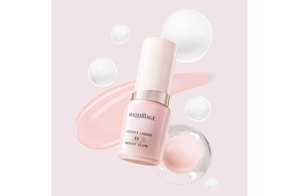 マキアージュ、ファンデ美容液から白玉のような明るさを仕込む「エッセンスリキッド EX ブライトグロウ」誕生