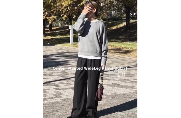 グレー×ブラックコーデ。大人が品良くまとめるときの簡単なコツって?【40代の毎日コーデ】