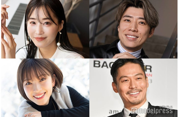 （左上から時計回りに）休井美郷、黄皓、坂東工、藤原望未（C）モデルプレス