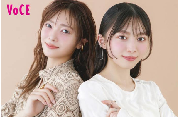 櫻坂46田村保乃＆森田ひかる、透明感たっぷりの春待ちメイクを披露！“大人かわいい”魅力が全開