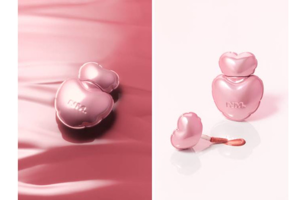 NAMING.、ツヤと立体感を宿すメタリックピンクの新作ハートグロスが日本限定登場