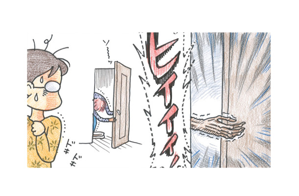 背後から何かが近づいてくる気配…!? 気を使っているつもりが、余計に気が散る！【アラカン主婦の毒吐き日記～貞子バーバはめんどくさい～ #２】