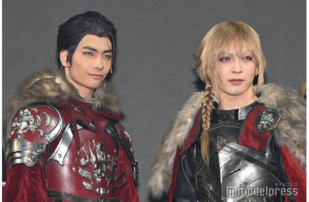 「FINAL FANTASY BRAVE EXVIUS 幻影戦争 THE STAGE 」囲み取材に出席した武藤潤、吉田仁人（C）モデルプレス