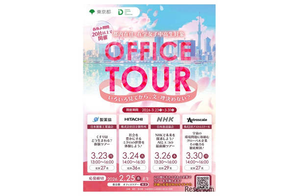 女子中高生向けオフィスツアー