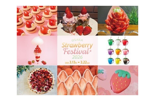 ⼤阪ストロベリーフェスティバル販売商品の⼀例／提供画像