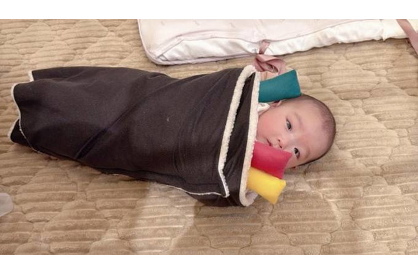 辻希美、次女が恵方巻きに変身!?キュートな“節分SHOT”公開「癒。」