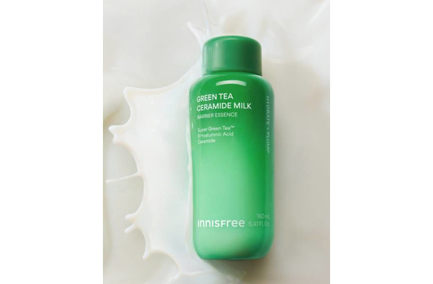 INNISFREE、ミルク化粧水『グリーンティー セラミド ミルク エッセンストナー』オンライン限定サイズ＆セットが登場