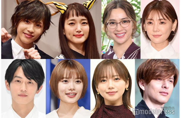 (上段左から)城田優、入山法子、中村アン、倉科カナ(下段左から)杉野遥亮、杉咲花、齊藤京子、城田優(C)モデルプレス