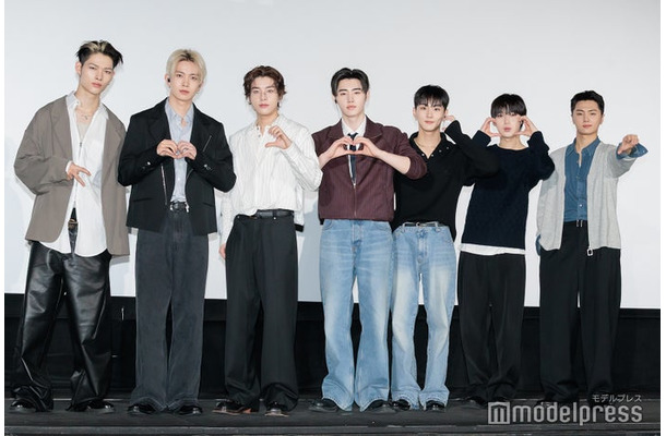 「ENHYPEN 7th Mini Album『THE SIN : VANISH』‘VAMPIRE IS COMING in TOKYO’」に出席したENHYPEN(左から)NI-KI、HEESEUNG、JAKE、SUNGHOON、JUNGWON、SUNOO、JAY(C)モデルプレス