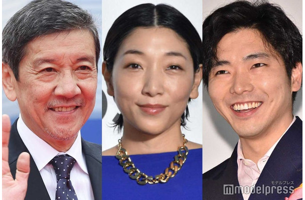 奥田瑛二、安藤サクラ、柄本佑(C)モデルプレス