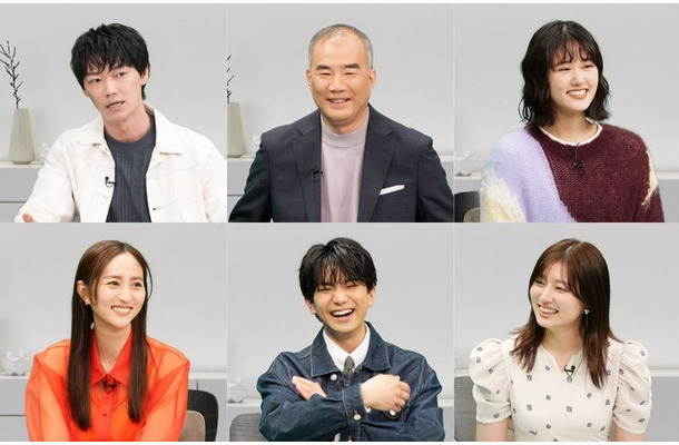 (上段左から)笠松将、野口聡一、原菜乃華(下段左から)堀田茜、正門良規、吉川愛(C)テレビ東京
