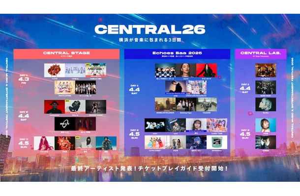 都市型フェス「CENTRAL 2026」(提供写真)