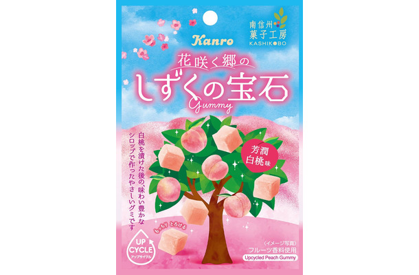 しずくの宝石グミ芳潤白桃味213.84円（税込）（提供写真）