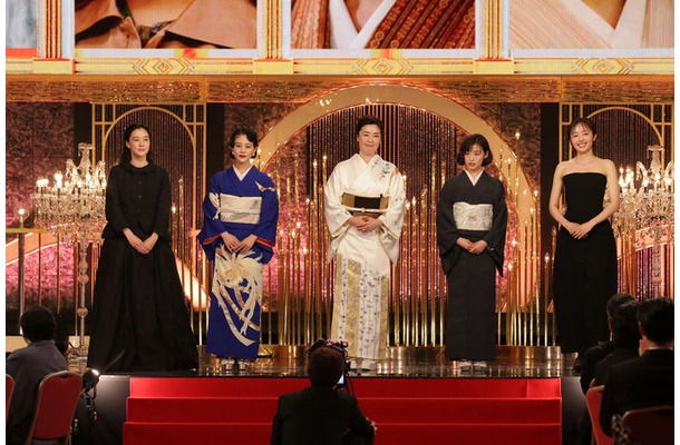（左から）蒼井優、高畑充希、寺島しのぶ、森七菜、森田望智（C）日本アカデミー協会